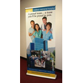 Retractable Banner Stand with 33" x 78" Banner